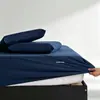 Yaduo mismo estilo tejido sin costuras sábana bajera para sueño profundo funda de cama color liso de hotel protector de colchón artículo individual de invierno adecuado para dormir desnudo