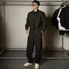 Estilo Casual Americano Versátil y Elegante Nuevo para Hombre Moda de Lujo Ligero Conjunto Casual de Moda Marca de Tendencia Sencillo Fresco