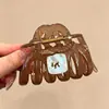 Nuevo clip de tiburón 2026 para otoño e invierno, pinza para el cabello de gran tamaño de alta gama para mujeres con cabello abundante, con diseño de lazo