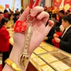 Pingente de Borla em Rolo de Sucesso de Ouro Puro 999 Bodhisattva Manjushri Ornamento Dourado Exame de Admissão ao Ensino Médio Exame de Admissão à Faculdade Presente Motivacional de Incentivo