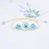 Europeo y Americano Transfronterizo Tendencia de Tiktok Hora Piedra Preciosa Venta Caliente Pulsera de Flor Natural Hilo Joyería Aliento de Bebé Artesanía Hecha a Mano
