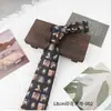 Nova Gravata Estampada Tendência 8cm, Gravata Casual Retro Amarrada à Mão com Estampa, Gravata Divertida com Estampa de Animal para Ternos
