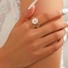 Café billón Europa y Estados Unidos anillo de reloj transfronterizo para mujer de todas las combinaciones de estilo frío nicho ins de diseño creativo anillo