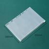 A5A6A7B5A4 livro 6-hole loose-leaf notebook zipper bag bill Hand Book PVC saco de armazenamento clipe cadeia lápis caso