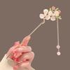 Pegue o Four Seasons National Style Green Leaves Tassel Ancient Style Han Clothes Hairpin Step-up Fresh Pearl Classical Cheongsam Jiangnan Acessórios de cabelo feminino