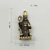 Ornamentos de Estátua de Buda Vivo em Bronze Retrô Cobre Antigo Pingente de Chaveiro Joias Artesanais de Barraca