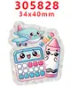 Accesorios Acrílicos de Dibujos Animados con Purpurina Accesorios de Joyería DIY de Resina Parche Pasador de Pelo Pasador de Pelo Gt-Rb-305827