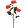 Flor Artificial Decorativa de Lujo Flor de Rocío Peonía de Tres Pétalos Arreglo Floral de Boda Guía de Camino Decoración de Boda Rama de Camelia Flor Artificial