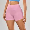 Shorts de Yoga para Trabalho de Venda Quente Transfronteiriço Cintura Alta Levanta Bumbum Justo Toque Nu Calças Esportivas de Academia Secagem Rápida