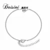 Nueva joyería de plata S925 con diamantes Daisini, simple europea y americana, geométrica, adelgazante, pulsera ajustable