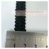 Conjunto de Três Peças de Acessórios Macios Decorativos para Sapatos, Chapéus, Cortinas, Headband Preto e Branco em Forma de Centopeia de Poliéster, Grampo de Cabelo