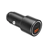 Carregador de Carro 48W Transfronteiriço Pd20W Porta Dupla Carregamento Rápido Rosto Sorridente/Triângulo Carregador de Carro Adequado para Apple, Huawei e Android