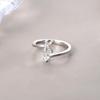 Anillo de Plata de Ley S925 con Letra Moda Elegante Lujo Accesible Diseño de Nicho Dedo Índice 2022 Nuevo Estilo Caliente de Moda