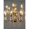 Nuevo Candelabro de Cristal para Bodas Decoración de Salón de Bodas Lámpara Colgante Guía de Camino Decoración del Lugar del Banquete Lámpara de Fondo de Arte de Hierro Electrochapado