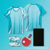 Uniformes de Tenis de Mesa Personalizados Directo de Fábrica Impresión Digital Todo en Uno Adultos Niños Competición Entrenamiento Jerseys Transpirables de Secado Rápido