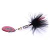 HENG JIA Hengjia popular 7cm5.5g metal lentejuelas giratorias equipo de pesca color pluma anzuelo lentejuelas señuelo cebo