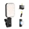 Luz de preenchimento LED magnética para celular para transmissão ao vivo, fotografia, selfie, videoconferência, luz de preenchimento com clipe, suporta OEM