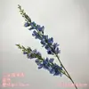 Flores artificiales azul bruma para bodas al por mayor, flores falsas de color bruma oscura para escenario de salón de bodas, decoración floral de fondo de pasillo
