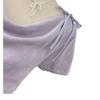 Estilo Deseo Puro Encaje Costuras Cuello Oscilante Camiseta Manga Corta de Verano para Mujer Top de Punto con Tirantes Adelgazante de Cintura Plisada
