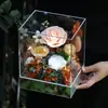 Caja Acrílica Rosa Eterna Tanabata Día de San Valentín Día de la Madre Navidad Cumpleaños Propuesta Regalo de Acompañamiento
