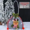 Bolsa de regalo de decoración navideña, bolsa de manzana de Santa Claus transfronteriza, bolsa de dulces para niños, empaque de manzana para Nochebuena