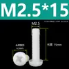 Tornillos de Plástico Phillips Cabeza Redonda Tornillos de Nylon PA66 Plástico Cabeza Plana Tornillos Aislantes Pernos M2M3M4M5M6M8