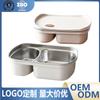Caja de Almuerzo Refrigerada al por Mayor de Acero Inoxidable Caja de Empaque Refrigerado con Tapa Caja de Almuerzo para Ensalada Acero Inoxidable 304 Caja de Almuerzo para Conservar Frescura