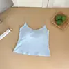6167 # Camisola íntima fina sem costura com costas bonitas para mulheres, com bojos, adequada para usar por cima da roupa, modeladora e que esconde os seios laterais