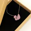 Moderna Cadena para Clavícula de Ganso y Pato Estilo Coreano para Mujer, Versátil y de Alta Gama, Exquisita y que No se Desvanece, Cadena de Amistad