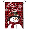 Nueva bandera decorativa de Navidad para gato de invierno transfronteriza, pino, escena de nieve, tela colgante para bandera de jardín, venta al por mayor personalizada