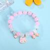Pulsera Pequeña Fresca Estilo Coreano Perro Canela Melodía Pulsera de Perlas Femenina Estilo Bosque Simple Pulsera para Pareja Estudiante Mejor Amiga