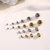 Cuentas de Cubo Chapadas en Oro que Conserva el Color Cuentas Facetadas Cuentas de Esquina Cortada para Manualidades Cuentas Sueltas Accesorios para Joyería Cuentas de Flor Cortada Doradas Cuentas Espaciadoras de Posicionamiento