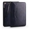 Funda protectora plana de cuero encerado al óleo vintage para iPad mini 4 con soporte para cordón para Apple Mini 3 Funda de cuero