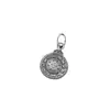 Colgante Mini Bagua de Plata de Ley S925, Amuletos Pequeños de Nueve Compartimentos Finamente Elaborados, Accesorio Colgante Lateral Hecho a Mano para Manualidades Culturales