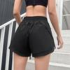 Shorts Deportivos de Secado Rápido para Mujer para Correr, Corte Holgado, Shorts de Gimnasio Yoga, Shorts de Maratón Anti-Exposición, Shorts Casuales Versátiles de Tres Cuartos