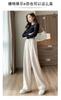 Pantalones deportivos de otoño e invierno moda talla grande holgados adelgazantes cintura alta pantalones casuales temperamento pana transfronterizos nuevos pantalones de pierna ancha