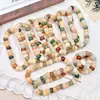 Pulsera Bodhi de Diente de Ajo Multicolor Natural, Pulsera de Cuentas Budistas de Color Caramelo Suave para Dedos, Suministro para Transmisiones en Vivo