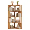 Estantería de esquina simple de madera maciza para montaje en pared, estantería de esquina de madera maciza, estante de almacenamiento de pie, gabinete de almacenamiento para el hogar