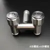 Grifo de Pistola de Agua Fría Única de Acero Inoxidable 304 con Doble Manija y Doble Control para Lavadora, Grifo de Apertura Rápida