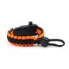 Pulseira Trançada de Paracord de Sobrevivência de Emergência ao Ar Livre Apito Tático ao Ar Livre Bússola Pederneira Pulseira Ajustável