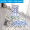Cojín para Silla Pequeña de Jardín de Infancia Cojín para Niños Respaldo Integrado Silla de Madera de Jardín de Infancia Silla de Plástico Cojín con Correa Antideslizante