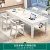 Escritorio Grande que se Puede Usar como Sala de Estar, Banco de Trabajo de Madera Maciza, Mesa Sencilla para Lectura y Estudio Padres e Hijos para Uso Doméstico, Escritorio Largo para Estudio