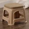 Bancos de Plástico Espessados para Uso Doméstico, Bancos de Plástico para Adultos, Cadeiras de Jantar, Mesas de Café para Banheiro, Banquinhos Quadrados Pequenos Feitos de Plástico Maduro, Direto do Fabricante