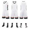Uniforme de basquete infantil americano atacado rápido traje de jersey de basquete adulto traje de treino respirável masculino compra em grupo jersey azul