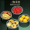 Rejilla para freidora de aire rejilla para vaporera de acero inoxidable bandeja para hornear malla rejilla para escurrir aceite soporte red para barbacoa rejilla redonda para vaporizador asar carne ahumar carne
