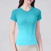 Camiseta Interior de Gama Alta con Degradado, Secado Rápido, Ligera y con Efecto Adelgazante, Ropa Deportiva, Top de Yoga Absorbente de Humedad para Mujer