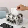 Caja de Pañuelos Creativa Cerámica Nórdica para Malvaviscos Caja de Almacenamiento de Pañuelos para Sala de Estar Mesita de Noche Caja de Pañuelos con Diseño de Nicho Adorno