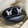 Adequado para Clipe de Fone de Ouvido Borboleta Diamante Rosa Freeclip, Clipe de Orelha Borboleta Doce, Acessório de Clipe para Fone de Ouvido Bluetooth