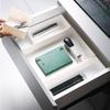Caja de almacenamiento con cajones estilo japonés se puede combinar y clasificar caja de almacenamiento de cosméticos de papelería caja de plástico apilable caja organizadora de calcetines