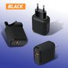 Cargador Rápido para Teléfono Móvil Estándar Europeo y Americano Británico Cargador de Protocolo Único Adaptador USB Qc3.0 5V3A Venta al por Mayor
